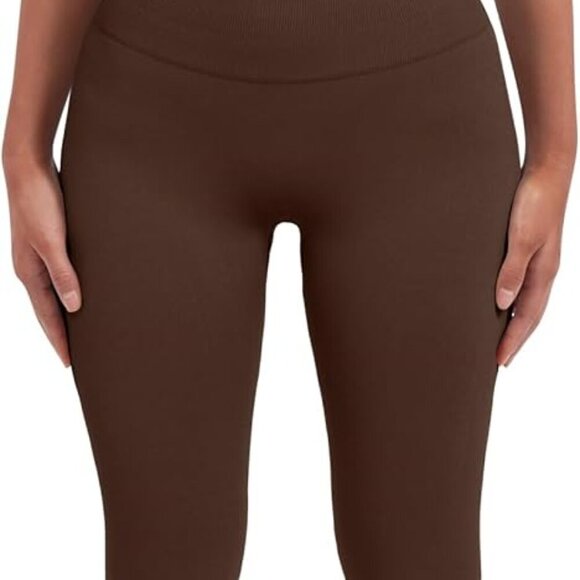 Women Seamless Workout Sets Strappy Sports Bra High Waist Booty Leggings Outfits - Picture 4 of 5